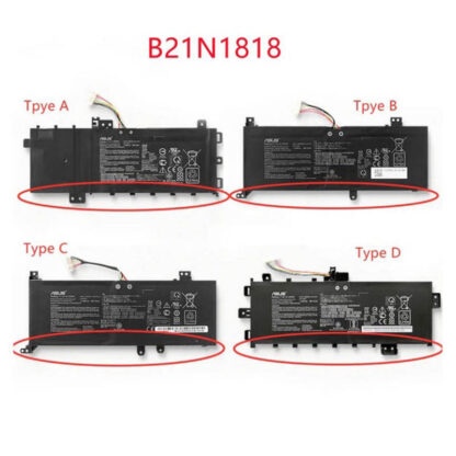Original TypeA/TypeB/TypeC/TypeD B21N1818 Akku Battery for Asus