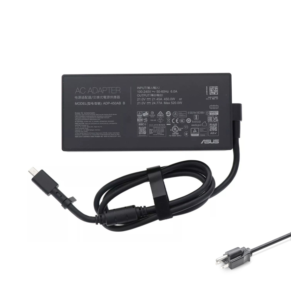Asus 21V 21.45A 450W A25-450P1A ADP-450ABB Rechteckiger Adapter Netzteil