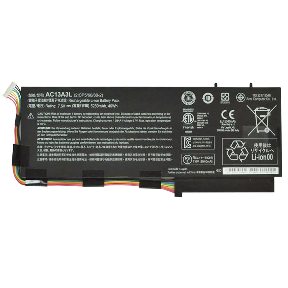 40Wh Acer AC13A3L Akku Battery