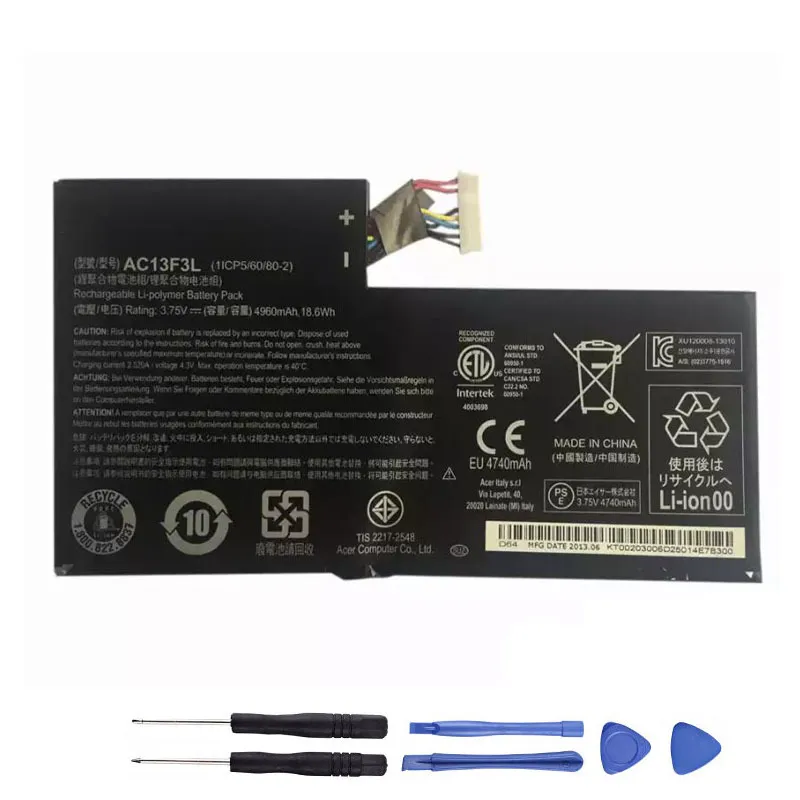 18.6Wh Acer AC13F3L Akku Battery