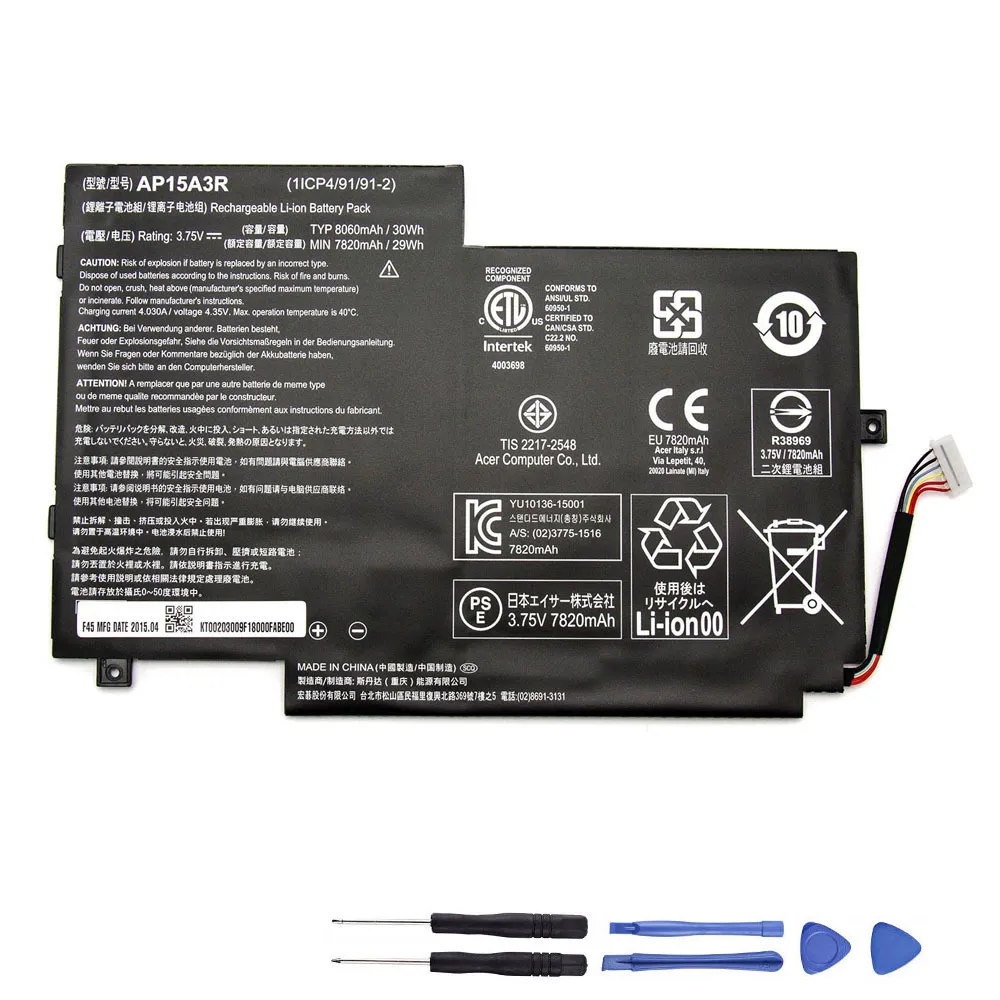 30Wh Acer AP15A3R Akku Battery