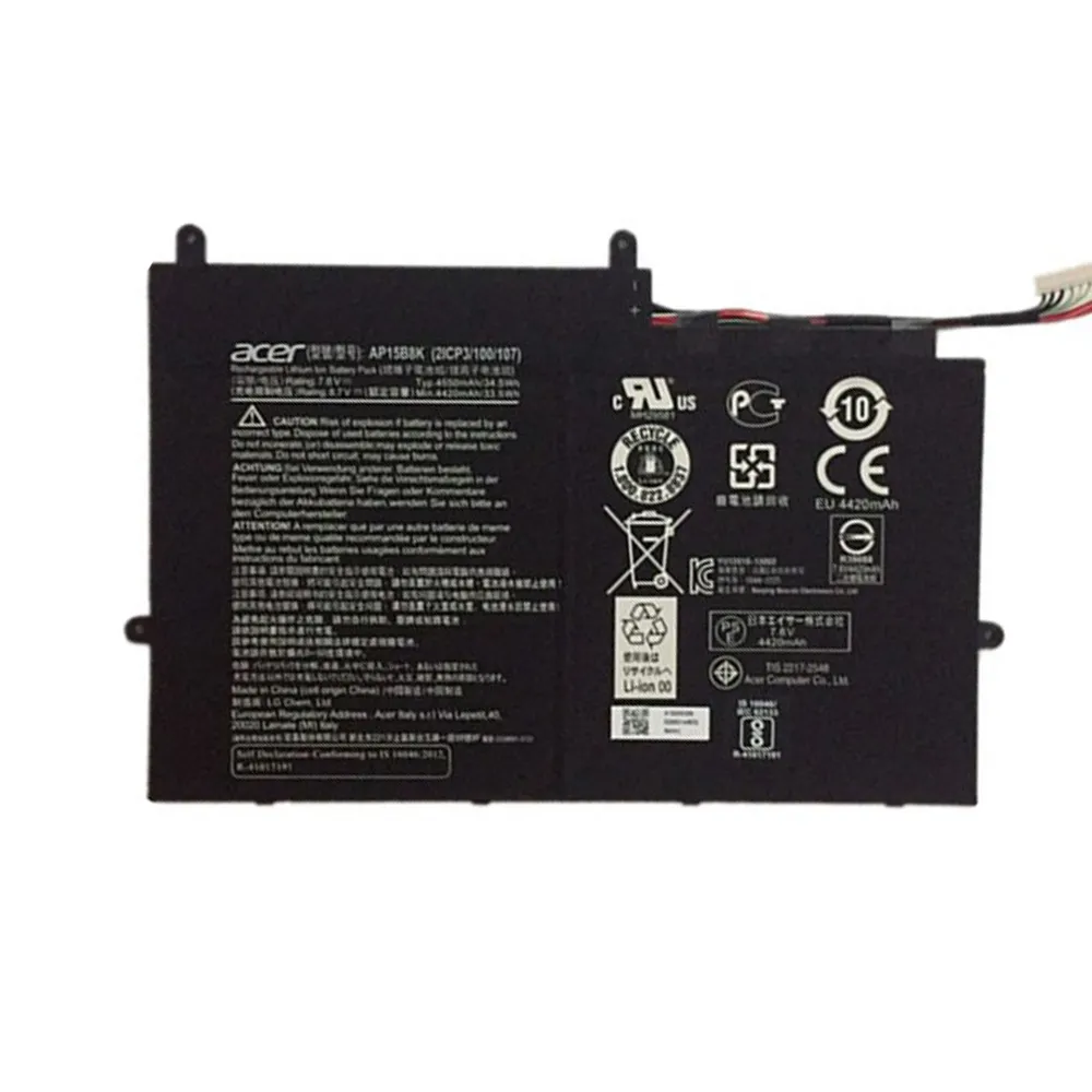 34.5Wh Acer AP15B8K Akku Battery – Bild 2