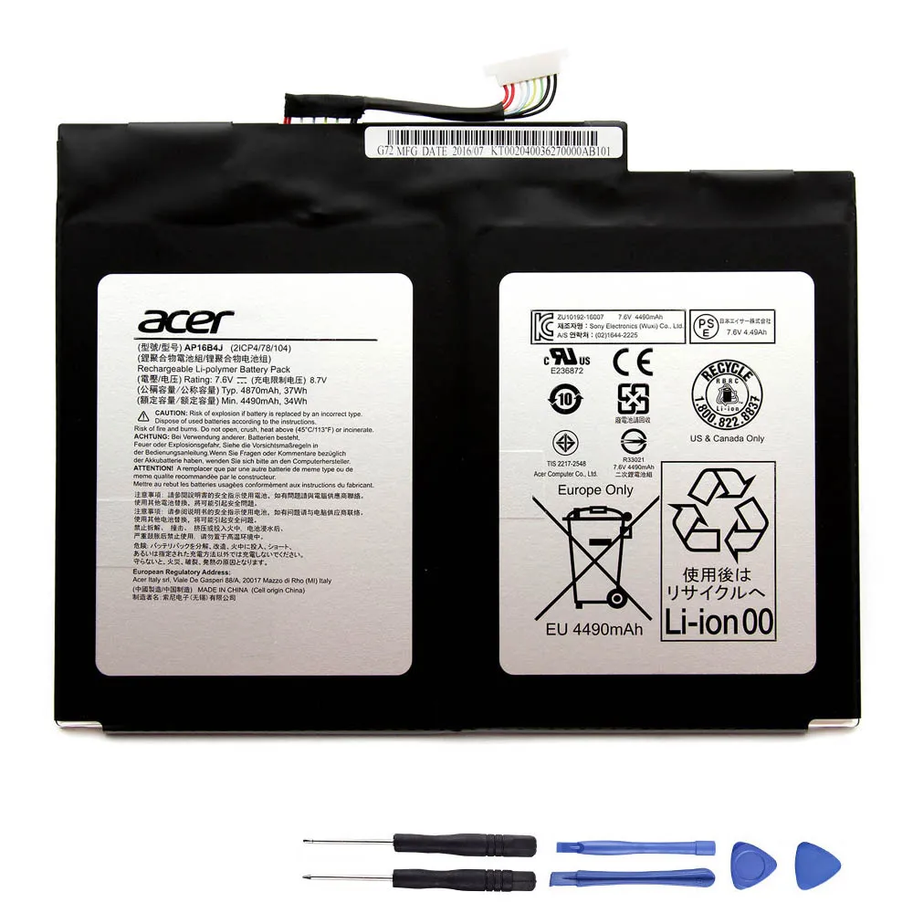 37Wh Acer AP16B4J Akku Battery