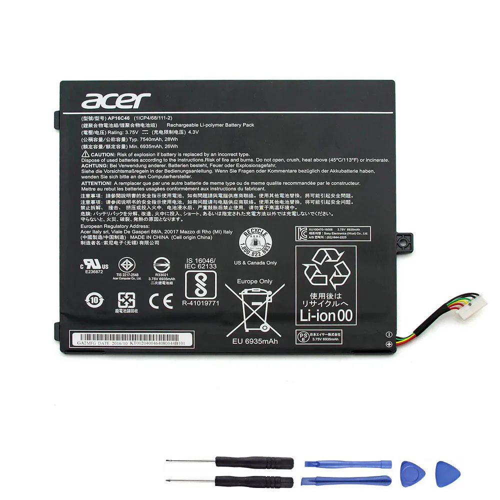 28Wh Acer AP16C46 Akku Battery
