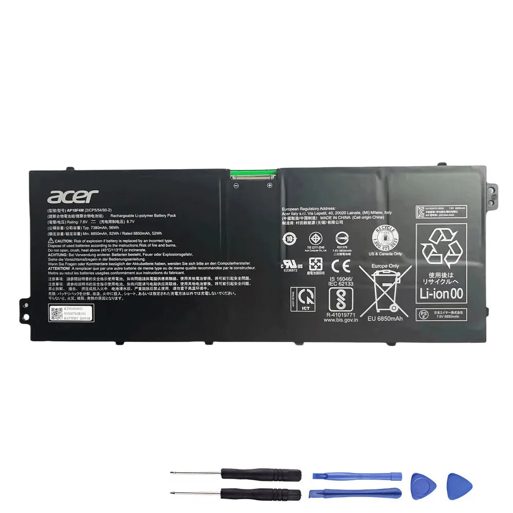 52Wh Acer AP18F4M Akku Battery