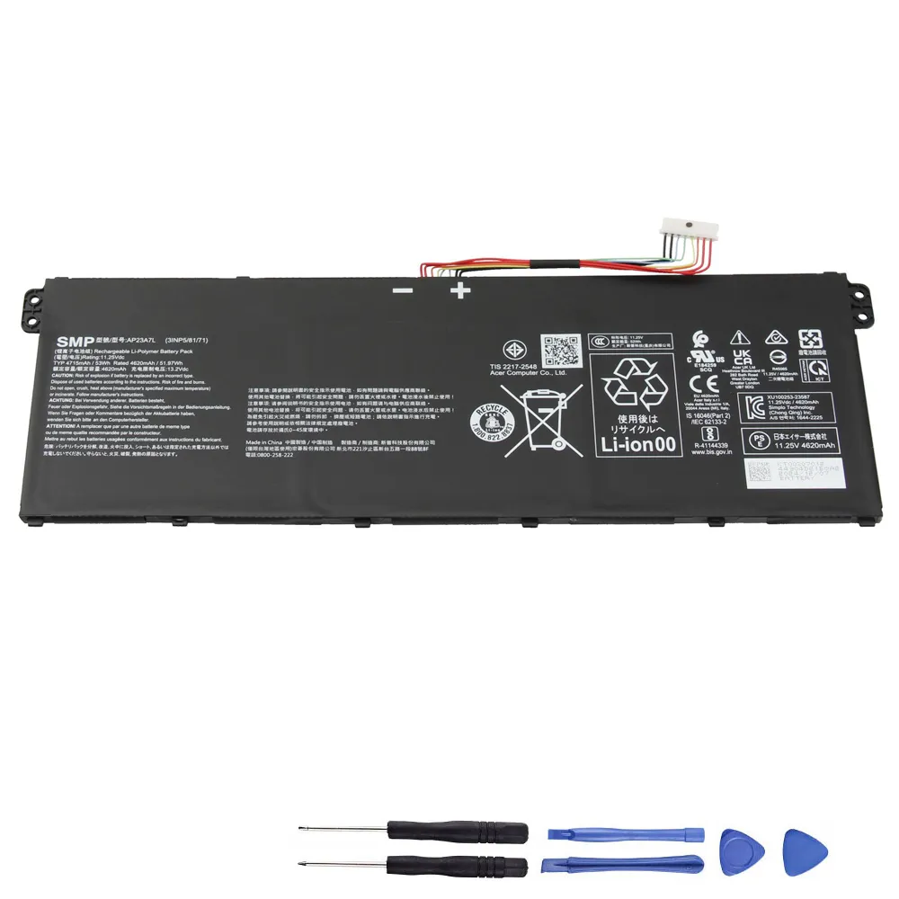 53Wh Acer AP23A7L Akku Battery