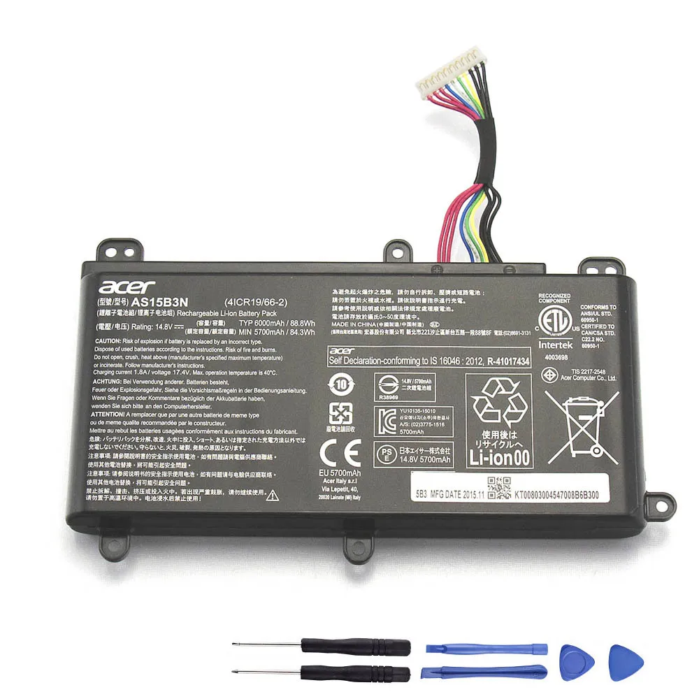 88Wh Acer AS15B3N Akku Battery