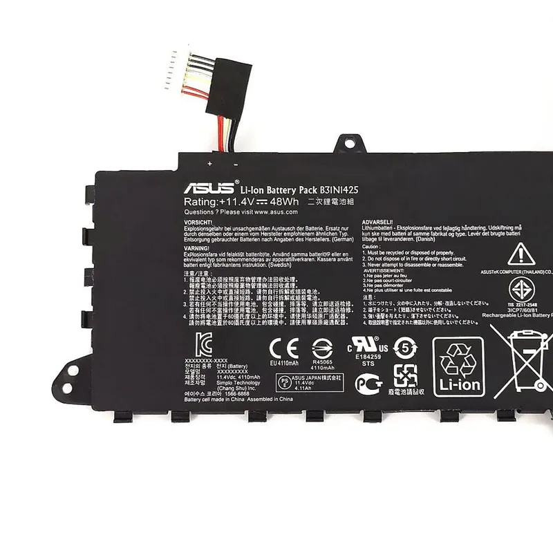 48Wh Asus B31N1425 Akku Battery – Bild 2