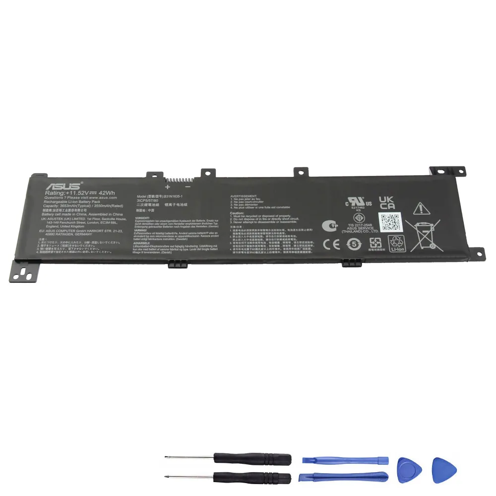42Wh Asus B31N1635 Akku Battery