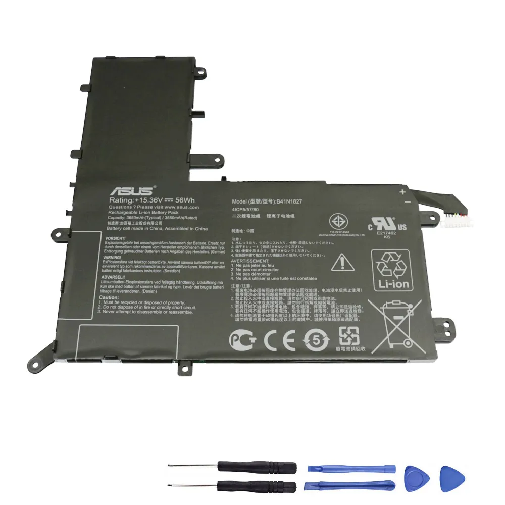 56Wh Asus B41N1827 Akku Battery
