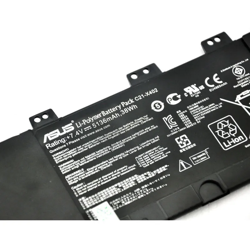 38Wh Asus C21-X402 Akku Battery – Bild 2