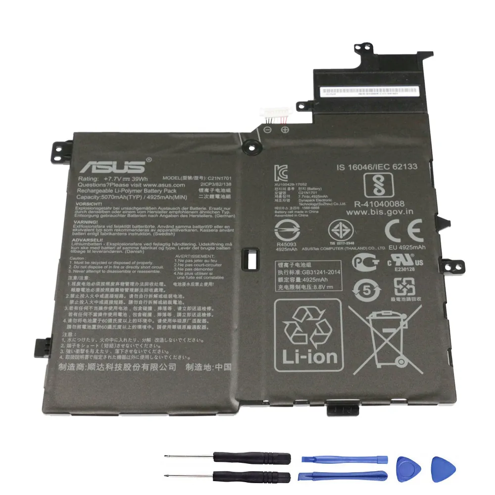 39Wh Asus C21N1701 Akku Battery