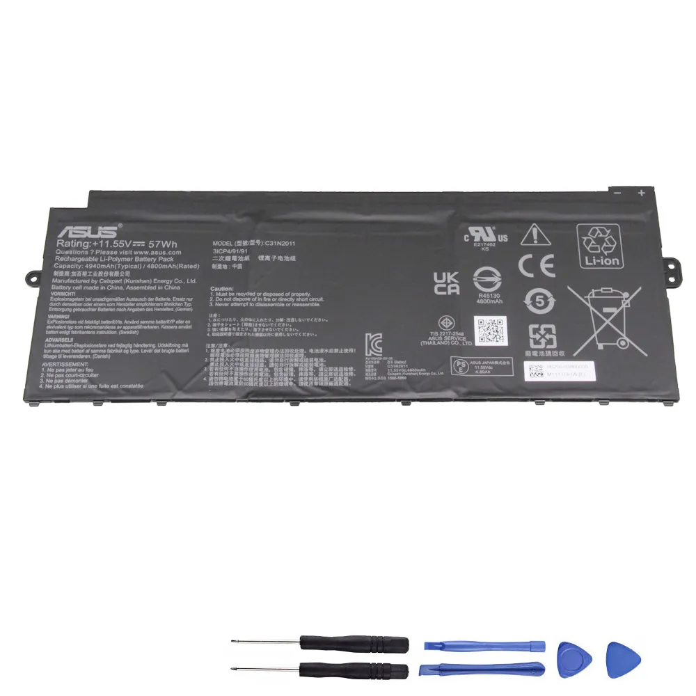 57Wh Asus C31N2011 Akku Battery