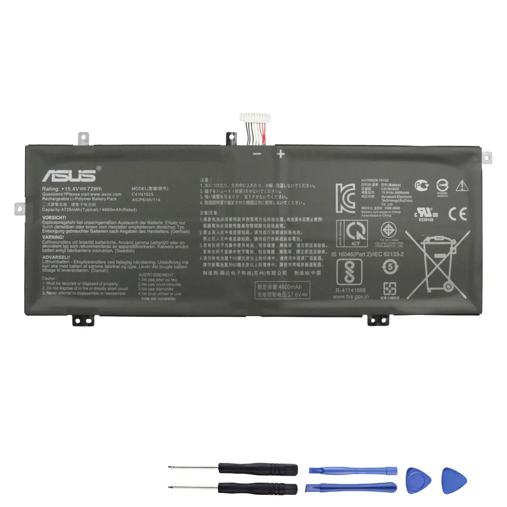 72Wh Asus C41N1825 Akku Battery