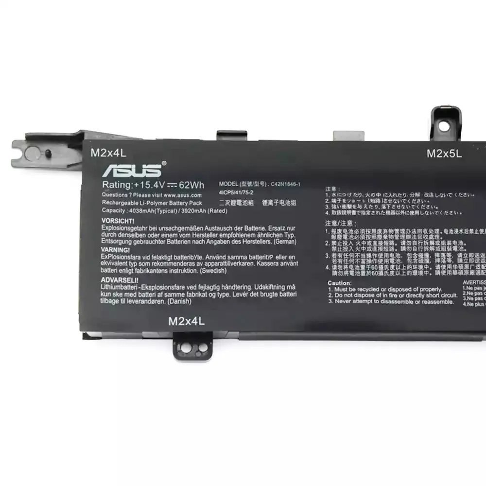 62Wh Asus C42N1846-1 Akku Battery – Bild 2