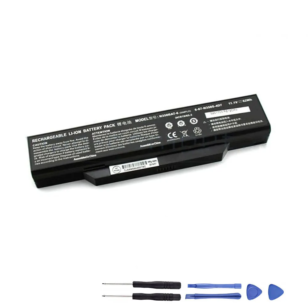 62Wh Clevo N350BAT-6 Akku Battery