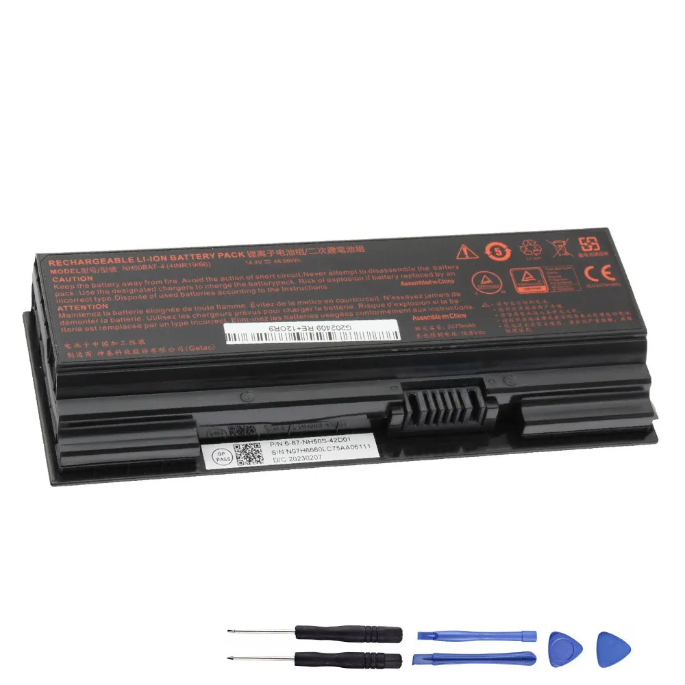 48.96Wh Clevo NH50BAT-4 High Capacity Akku Battery