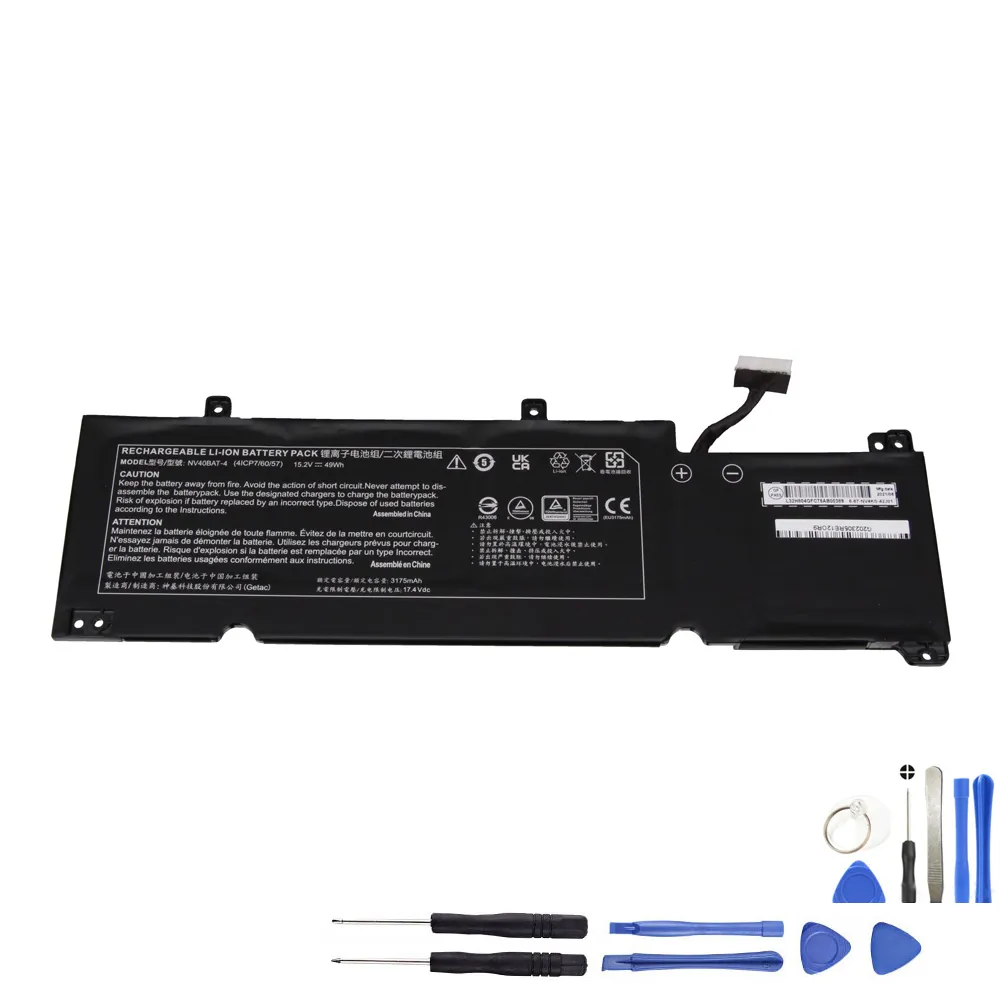 49Wh Clevo NV40BAT-4 Akku Battery