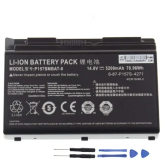 76.96Wh Clevo P157SMBAT-8 Akku Battery