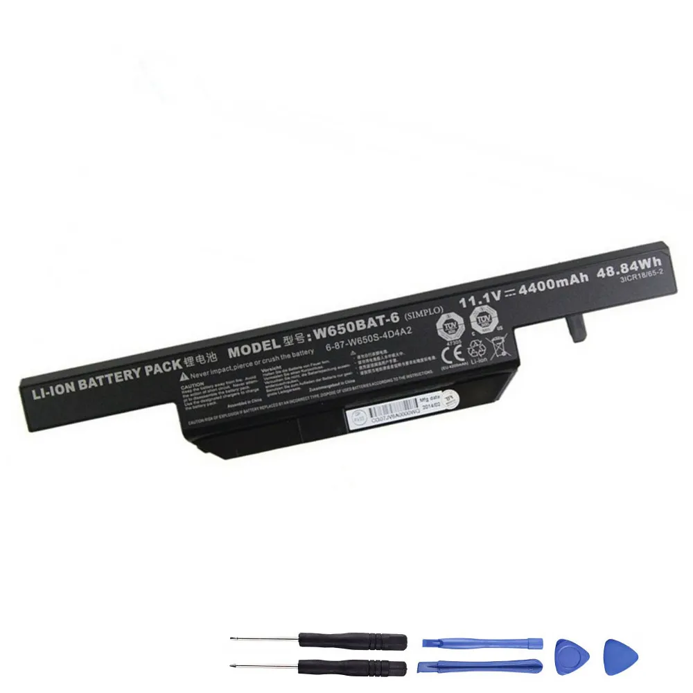 48.84Wh Clevo W650BAT-6 Akku Battery