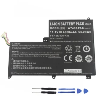 53.28Wh Clevo W740BAT-6 Akku Battery