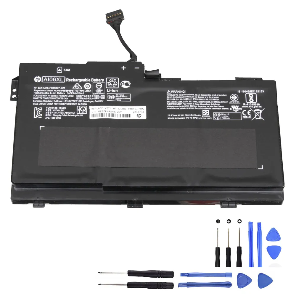 96Wh HP ZBook 17 G3 AI06XL Akku Battery