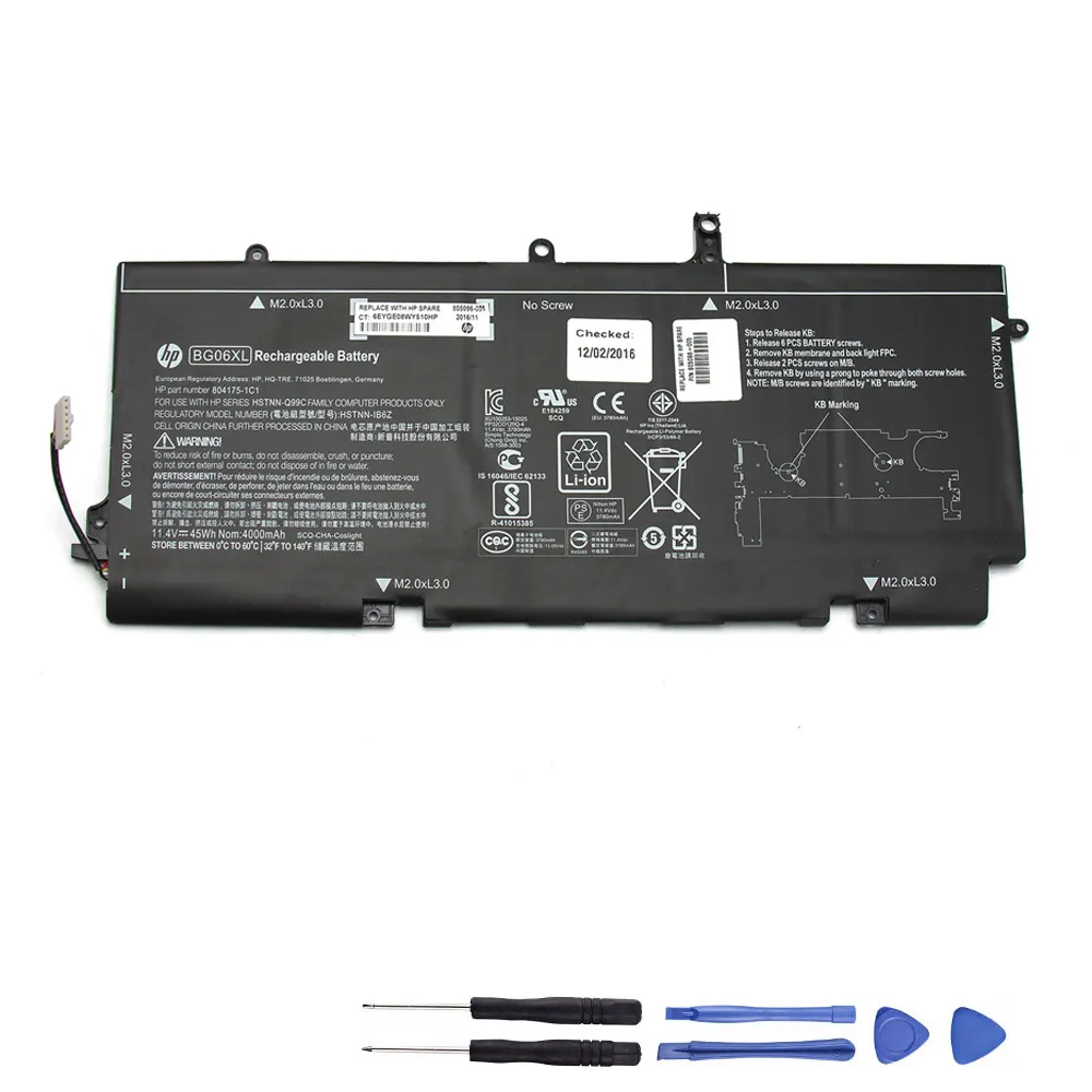 45Wh HP EliteBook 1040 G3 BG06XL Akku Battery