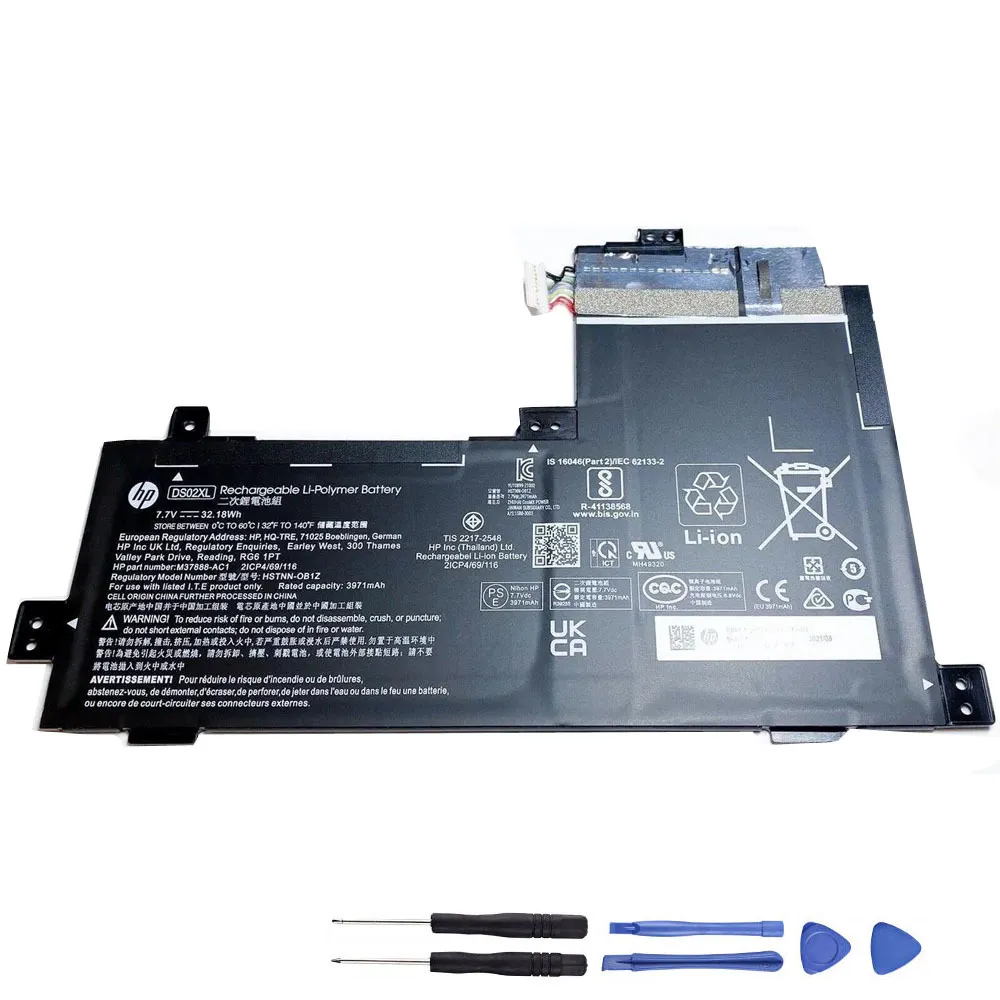32.18Wh HP DS02XL Akku Battery