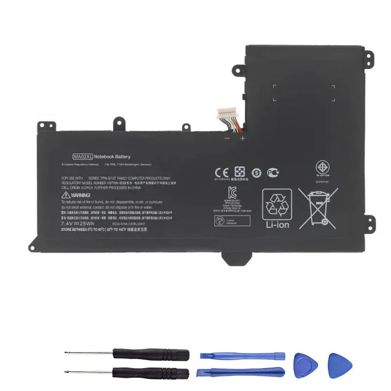 25Wh HP MA02XL Akku Battery