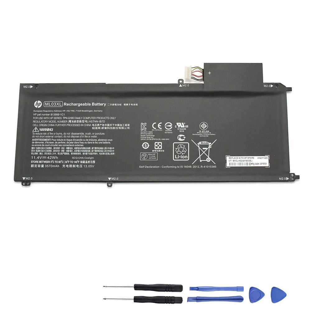42Wh HP ML03XL Akku Battery