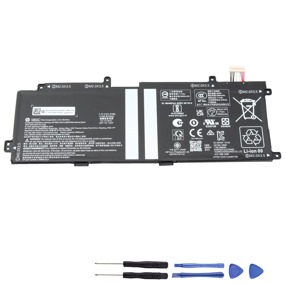 47Wh HP MR02XL Akku Battery