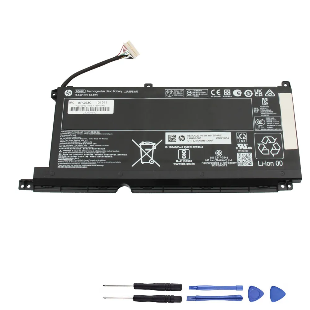 52.5Wh HP PG03XL Akku Battery