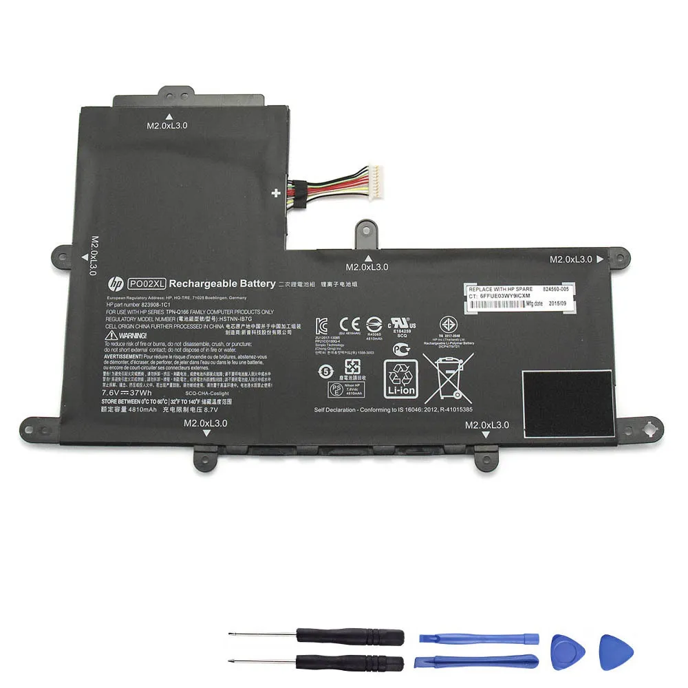 37Wh HP PO02XL Akku Battery