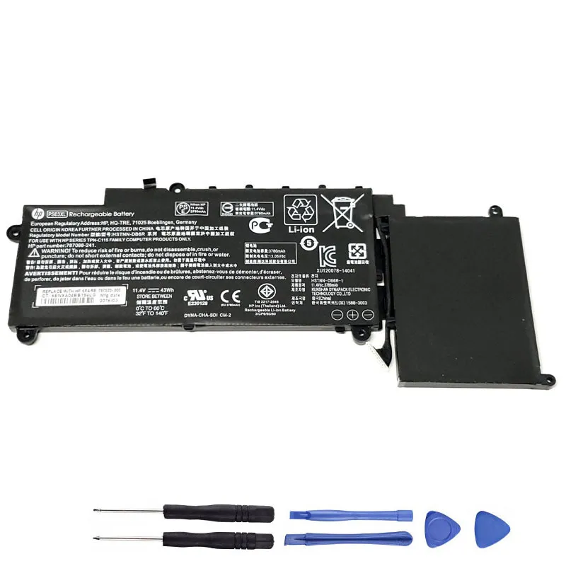 43Wh HP PS03XL Akku Battery