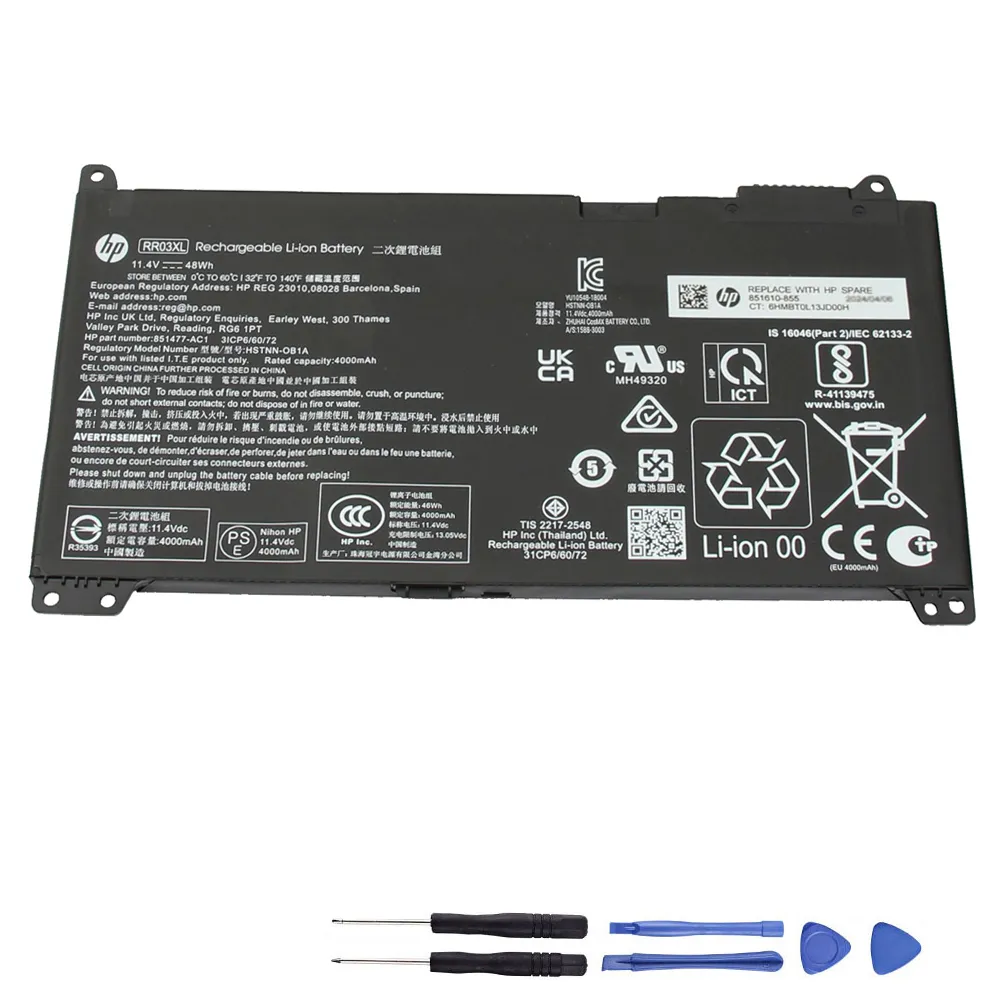 48Wh HP RR03XL Akku Battery