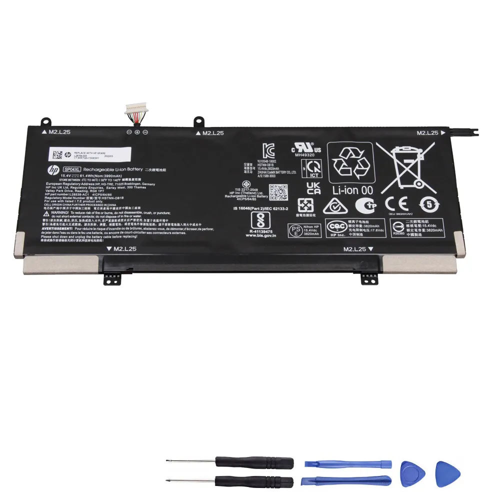 61.4Wh HP SP04XL Akku Battery