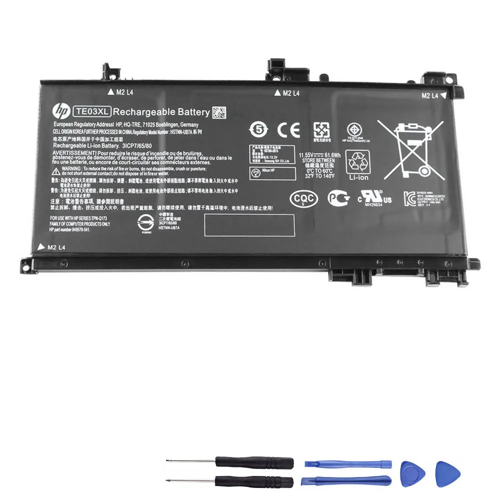 61.6Wh HP TE03XL Akku Battery