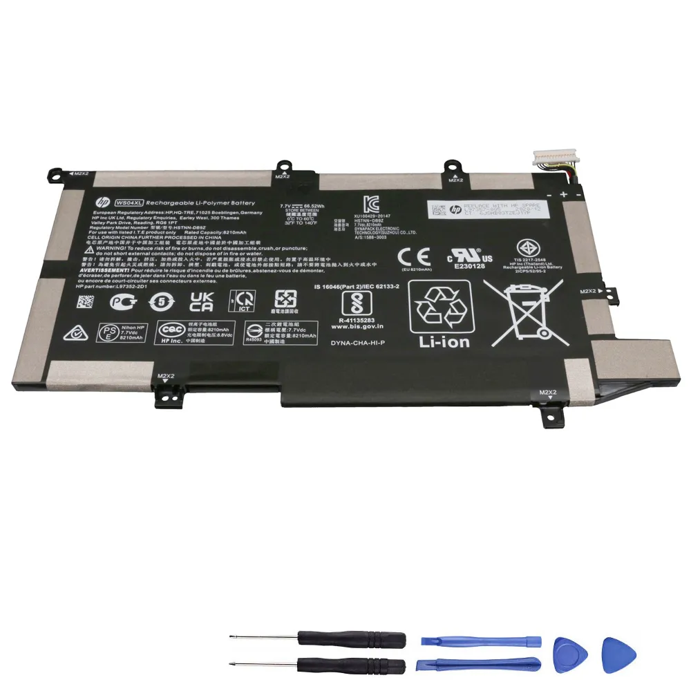 66.52Wh HP WS04XL Akku Battery