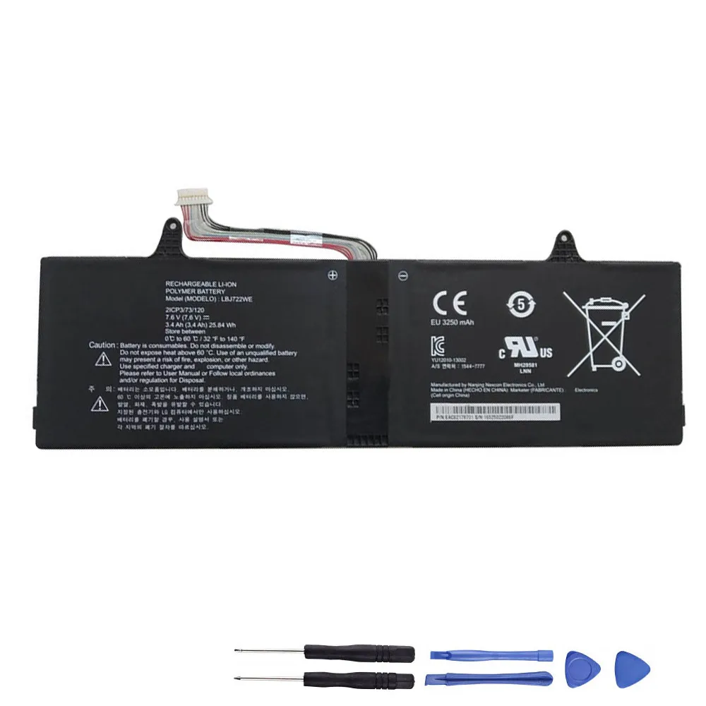 25.84Wh LG LBJ722WE Akku Battery