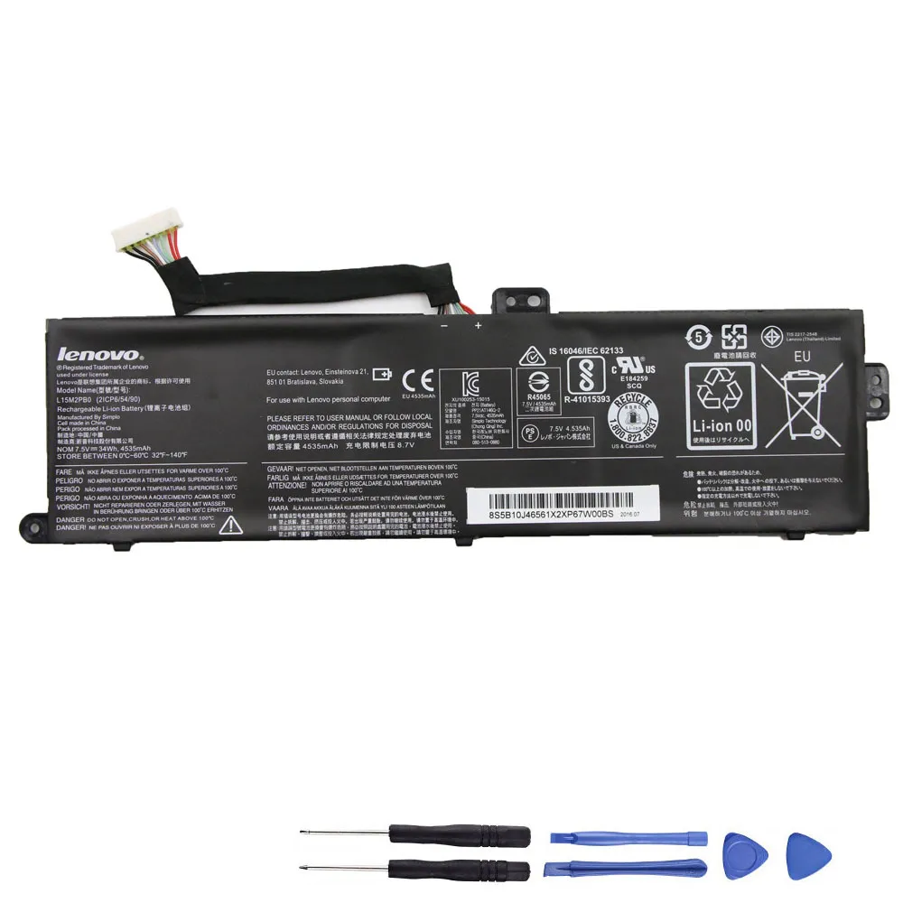 34Wh Lenovo L15M2PB0 Akku Battery