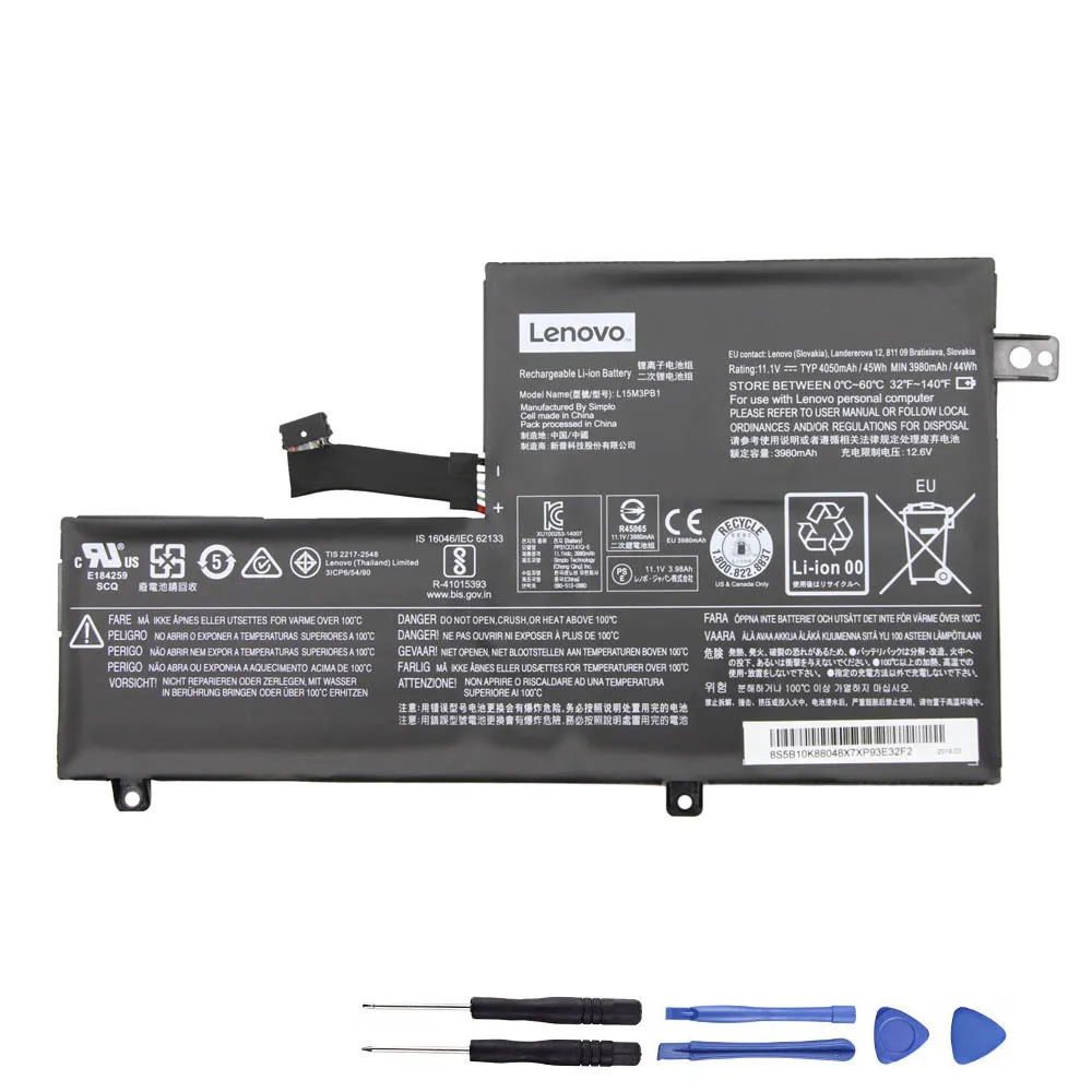 45Wh Lenovo L15M3PB1 Akku Battery