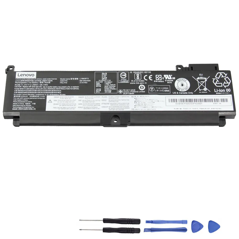 26.1Wh Lenovo L16M3P73 Akku Battery