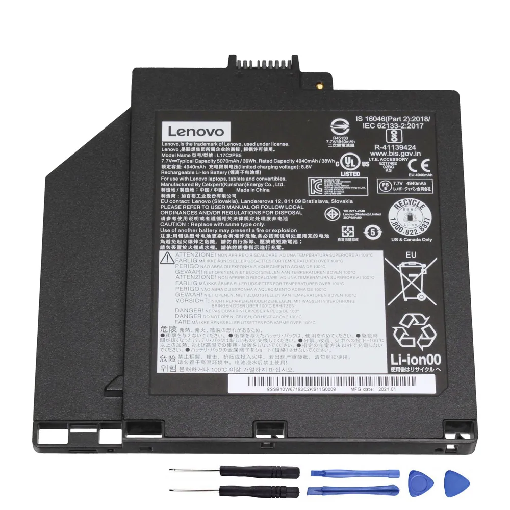 39Wh Lenovo L17C2PB5 Akku Battery