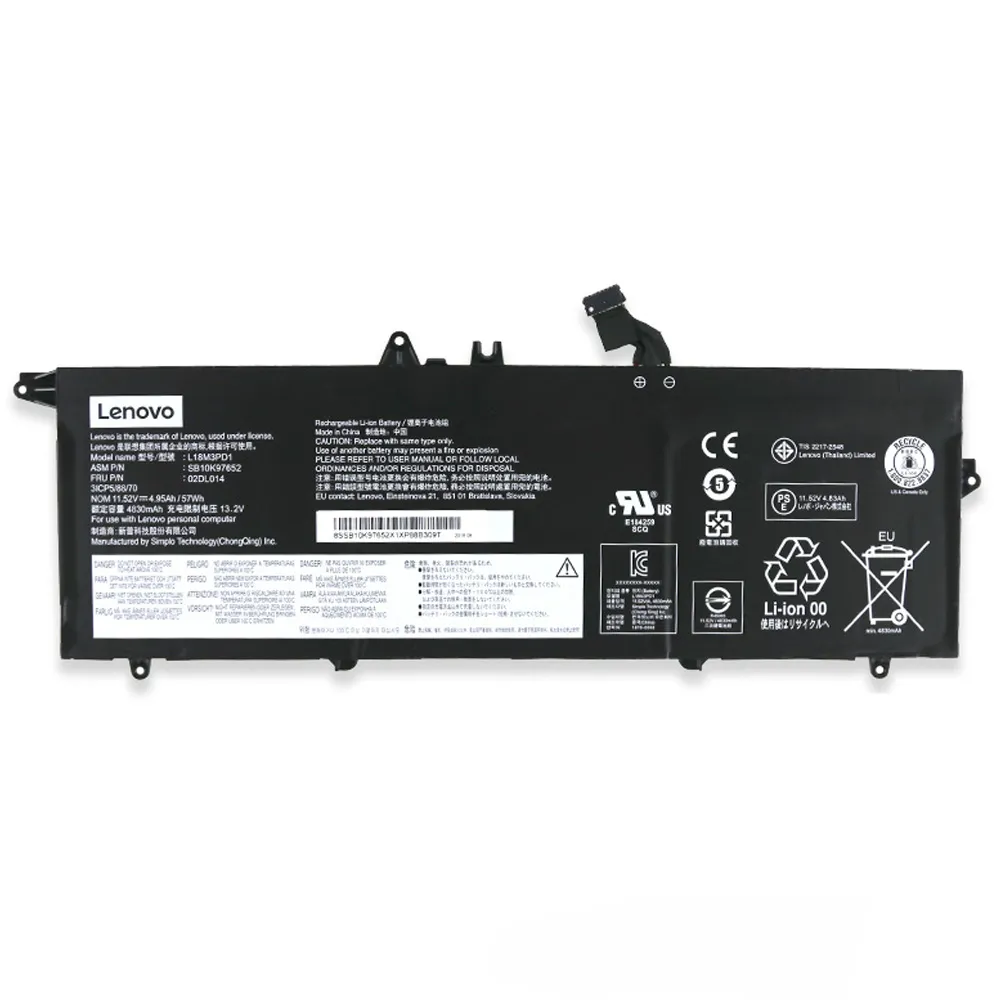 57Wh Lenovo L18M3PD1 Akku Battery – Bild 2