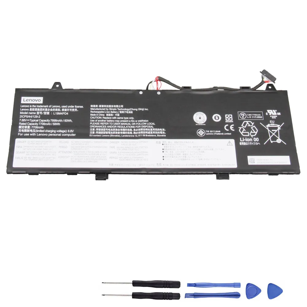 60Wh Lenovo L19M4PD4 Akku Battery