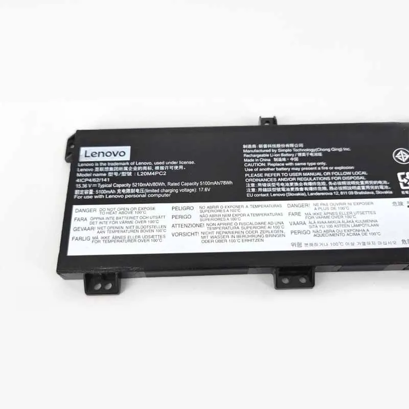 80Wh Lenovo L20M4PC2 Akku Battery – Bild 2