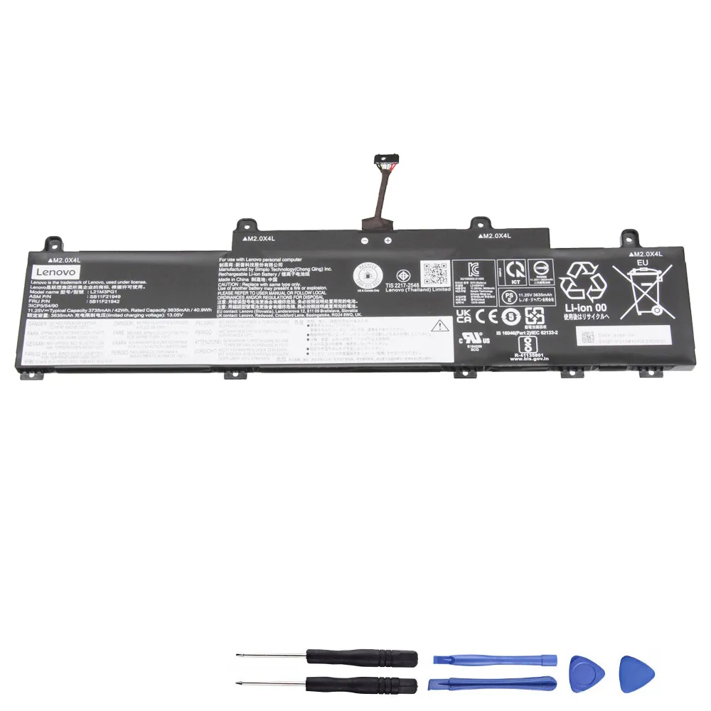 42Wh Lenovo L21M3PG1 Akku Battery