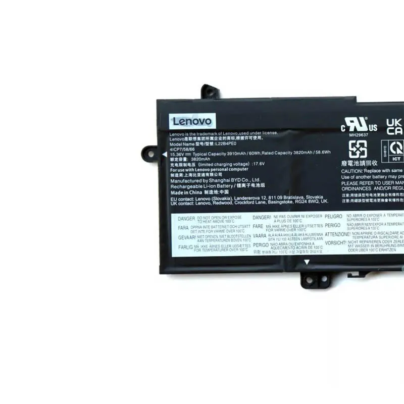 60Wh Lenovo L22M4PE0 Akku Battery – Bild 2