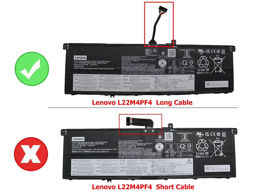 73Wh Lenovo L22M4PF4 Akku Battery – Bild 2