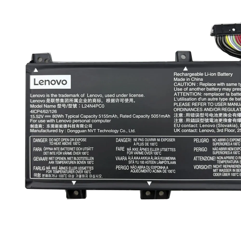 80Wh Lenovo L24B4PC0 Akku Battery – Bild 2
